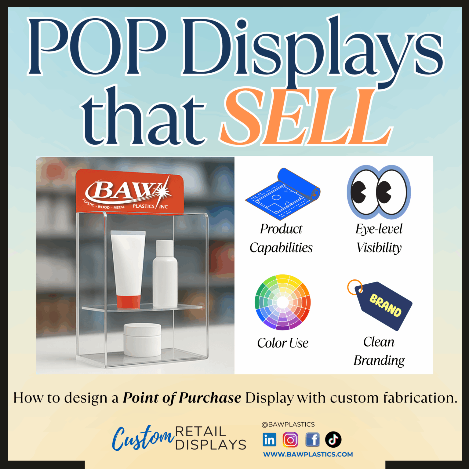 Po Display How to Design a Point-of-Purchase Display That Sells | BAW Plastics Inc.
