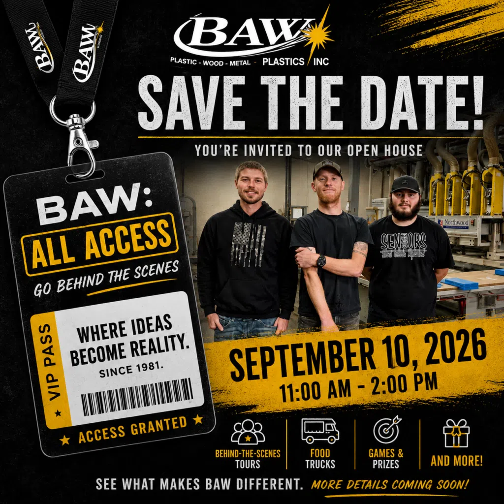 Save the Date 2026 | BAW Plastics Inc.