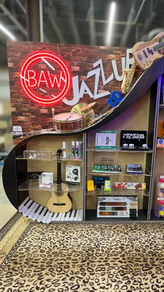 Shop! MarketPlace Trade Show Booth Shelves | BAW Plastics Inc. | BAW Plastics Inc. Shop! MarketPlace Trade Show Booth Shelves